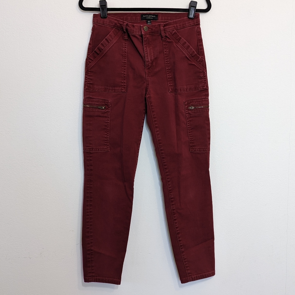 Banana Republic Burgundy Skinny Jeans Size 2